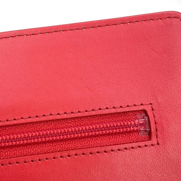 CHANEL CC Logo Chain Wallet Calfskin salmon pink A48654 - Picture 9 of 16